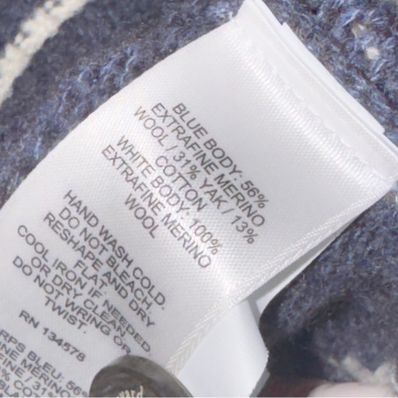 Vineyard Vines Varsity Wool Shawl Cardigan Nautical Navy XL Rope Design Sweater - Picture 12 of 16